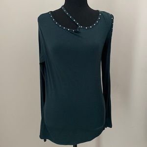Rock & Republic long sleeve dressy top. Size Small.